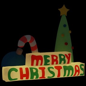 felfújható Merry Christmas dekoráció LED-ekkel 197 cm