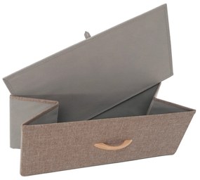 HAZEL TYP 2 szekrény szövet fiókokkal, barna, M