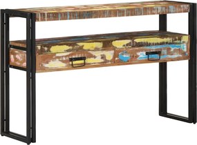 vidaXL Konzolasztal 120 x 33 x 75 cm Szilárd Újrahasznosított Fa