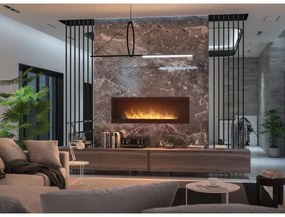 InFire - Beépített BIO kandalló 150x50 cm 4,2kW fekete