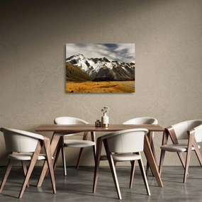 Mount Sefton, Új-Zéland képe (üvegen) (70x50 cm)
