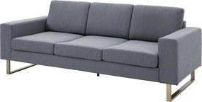 HOMCOM 3 személyes kanapé háromszemélyes szövet kanapé párnákkal és kartámaszokkal, leírás: 200 x 82 x 78 cm Sötétszürke | Aosom