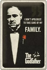 Fém tábla The Godfather - I don't apologize, (20 x 30 cm)