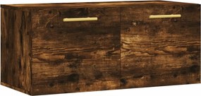 vidaXL füstös tölgy színű szerelt fa faliszekrény 80 x 36,5 x 35 cm