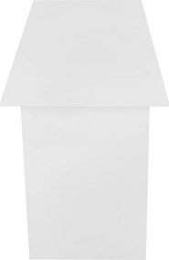 PC asztal, fehér, VERNER NEW