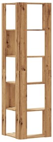 5 szintes szerelt fa sarok könyvespolc 50 x 50 x 179cm