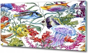 Fotó-kép edzett üveg Korallzátony 100x70