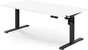 Elektromos íróasztal magasságállítással ergonomikus antracit-fehér, 1600x800 mm: ARIA