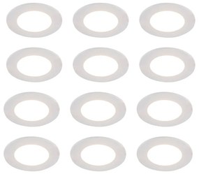 12 db-os fehér beépíthető spotlámpa szett LED Dim to Warm 7W IP65 - Blanca