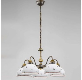 Kolarz 731.85.69 - Csillár láncon NONNA 5xE27/75W/230V piros