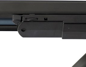 Sínrendszer fekete, beépített LED-del, fényerőszabályozható, 3 lámpás, 3 fázisú, balra - Ruler 38