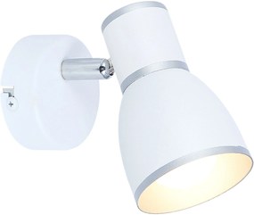 Candellux Fido oldalfali lámpa 1x40 W fehér 91-63366