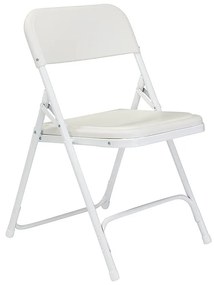 Párnázott, összecsukható szék 4 db-os, fehér színben