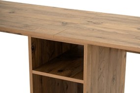 Twin Study Desk - atlanti fenyő/fekete íróasztal