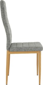 Szék, világosszürke anyag/bükk, COLETA NOVA