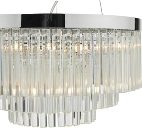 Dar Lighting glamour modern függeszték giovana króm átlátszó dargio0508