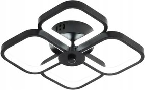 Mennyezeti Lámpa Led Lógó Plafon Csillár Fekete Divatos Loft Meleg