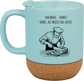 Kék Bögre Parafa Vicces Ajándék Jó De Többet Ne Főzz