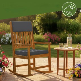 Deuba Hinta fa fotel - szürke párnák