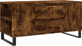 vidaXL füstös tölgy színű szerelt fa dohányzóasztal 102x44,5x50 cm