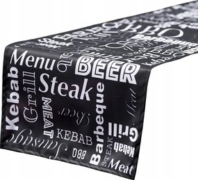 Asztali Futófelület fekete 40x180 Csipesz 4db Ajándék