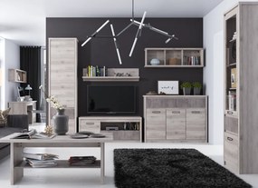 Komód 3D2S, nairobi gesztenye/onix, JESI NEW