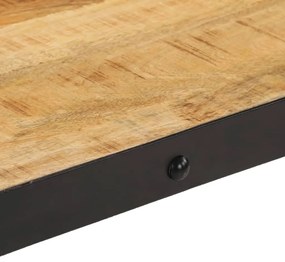 tömör mangófa kerekes dohányzóasztal 100 x 55 x 26 cm