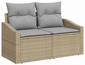 vidaXL Kerti kanapé párnával 123 x 62 x 69 cm polirattan