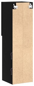 LED TV szekrény 2 db Fekete Tölgy 30,5x30x102 cm Mérnökifából