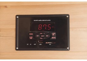 Sauna DeLuxe 2200 Carbon - BT, barna