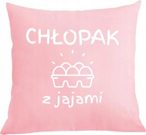 Párna párnahuzat fiúnapra Fiú tojással Ajándék