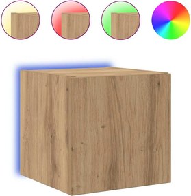 vidaXL TV Fali Szekrény Művészi tölgy 30,5 x 35 x 30 cm Faanyag