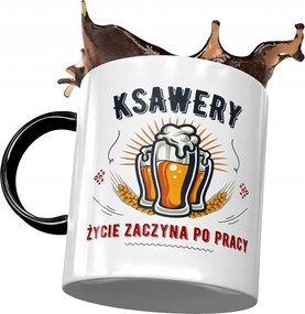 Fekete Bögre Xavér Férj Kollégának Ajándék Nyomtatott Fotóval