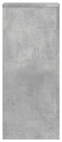 2 db betonszürke szerelt fa növénytartó állvány 30 x 30 x 70 cm