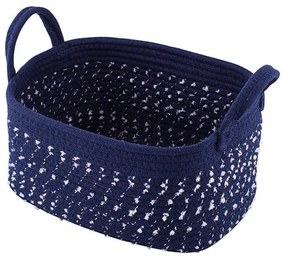 Altom Dark blue pamut szögletes kosár, 21 x 31 x 16 cm, S