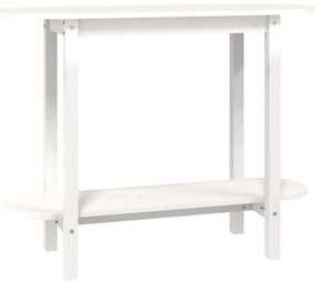 Fehér tömör fenyőfa tálalóasztal 110 x 40 x 80 cm