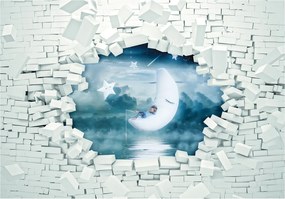 Flizelin fotótapéta Holdfényes éjszaka mágia a szobában 350x250 +ragasztó