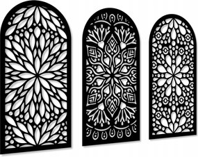 Fa Dísz Fali Dekoráció Kép Áttört Képek Nappali Triptichon