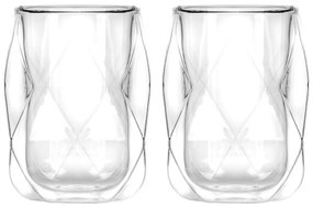 Duplafalú eszpresszó bögre szett 2 db-os 100 ml Geo – Vialli Design