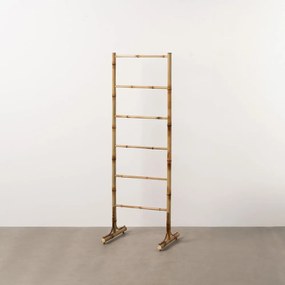 Natúr színű bambusz ruhatartó állvány 50x150x40 cm Manali – Ixia
