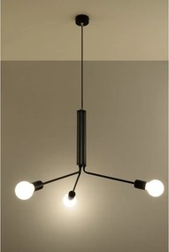 SOLLUX SL-0303 DUOMO Többágú Függesztett Lámpa Fekete E27 IP20