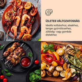 Klarstein Grillmeile 4400, elektromos grill, 2 x 2200 W, rozsdamentes acél grill lap