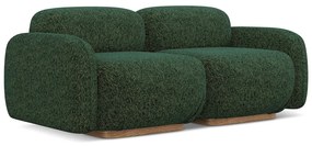 Sötétzöld moduláris kanapé 190 cm Ailani – Makamii