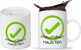 Építőkészlet Szakember Bögre Persely nyomott mintával, fényképpel