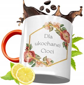 Narancssárga Bögre Nagynéninek Tökéletes Ajándék fényképes nyomtatással