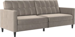 Bézs bársony kanapé 203 cm Hartford – Støraa