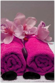 Poszterek 80x120 Őrült törölköző Fukszia