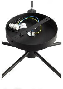 Jupiter 2046 - Felületre szerelhető csillár PRATO 5xG9/10W/230V fekete/átlátszó