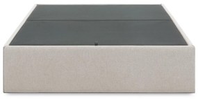Bézs kárpitozott ágyneműtartós franciaágy 180x200 cm Matters – Kave Home