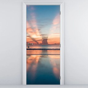 Fotótapéta ajtóra - Napsugarak a Dayton Beach felett (95x205cm)